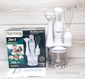 Блендери Блендеры ^/--/^ Блендер Rainberg RB – 6202 350 /--/ W 3 /--/ в /--/ 1 погружной блендер измельчитель ^_^^^ Блендер Rainberg RB – 6202 350 /--/ W 3 /--/ в /--/ 1 занурювальний блендер подрібнювач - фото фото фото