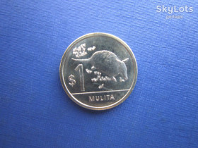 Уругвай Уругвай ^/--/^ Монета 1 песо Уругвай 2024 фауна броненосець Муліта ^_^^^ Монета 1 песо Уругвай 2024 фауна броненосец Мулита - фото фото фото