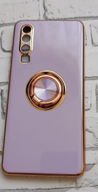 Чохли, бампера Чехлы, бампера ^/--/^ Чохол для Huawei P /--/ 30 Pro з кільцем-тримачем, глянцевий, рожевий з золотим ^_^^^ Чехол для Huawei P /--/ 30 Pro с кольцом-держателем, глянцевый, розовый с золотым - фото фото фото