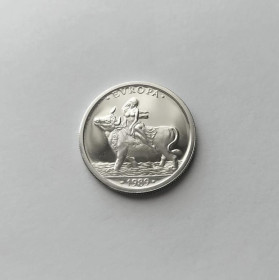 Іспанія Испания ^/--/^ ЭКЮ ИСПАНИЯ 1989 &amp;quot;ПОХИЩЕНИЕ ЕВРОПЫ&amp;quot; состояние UNC серебро 6.72/0,925 РЕДКАЯ!!! ^_^^^ ЕКЮ ІСПАНІЯ 1989 &amp;quot; ВХИЩЕННЯ ЄВРОПЫ&amp;quot; стан UNC срібло 6.72/0,925 РЕДКА!!! - фото фото фото