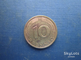 НДР, ФРН ГДР, ФРГ ^/--/^ Монета 10 пфенігів Німеччина ФРН 1982 D ^_^^^ Монета 10 пфеннигов Германия ФРГ 1982 D - фото фото фото