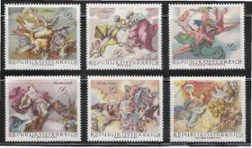 Австрія Австрия ^/--/^ Австрия 1968 ФРЕСКИ БАРОККО ЖИВОПИСЬ ИЗОБРАЗИТЕЛЬНОЕ ИСКУССТВО РЕНЕССАНС Mi.1278-1283** MNH ^_^^^ Австрія 1968 ФРЕСЬКИ БАРОККО ЖИВОПИС ВИРОБНИЧЕ МИСТЕЦТВО РЕНЕССАНС Mi.1278-1283** MNH - фото фото фото