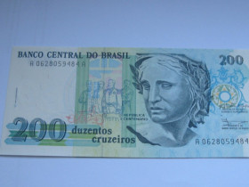 Бразилія Бразилия ^/--/^ Бразилия 200 крузейро/ 200 Cruzeiros 1990 г. Pick 229 . UNC ^_^^^ Бразилія 200 крузейро/200 Cruzeiros 1990 р. Pick 221? UNC - фото фото фото
