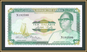 Гамбія Гамбия ^/--/^ Гамбия 10 даласи 1987-1990 P-10  (10 /--/ a) UNC ^_^^^ Гамбія 10 даласі 1987-1990 P-10 (10 /--/ a) UNC - фото фото фото