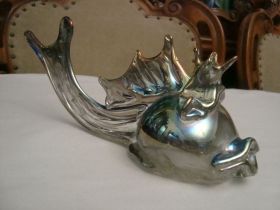 Статуетки, Скульптури, Фігурки, Фарфор Статуэтки, Скульптуры, Фигурки, Фарфор ^/--/^ Статуэтка Золотая Рыбка Перламутр Стекло СССР ^_^^^ СТАТУЕТКА " ЗОЛОТА РИБКА " ПЕРЛАМУТР СТЕКЛО СРСР - фото фото фото