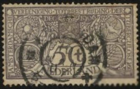 Інші країни Другие страны ^/--/^ Голландия 1906 г. № 71 гашеная ^_^^^ Голландія 1906 р. No 71 гашена - фото фото фото