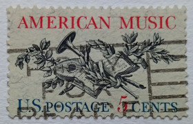 Північна Америка Северная Америка ^/--/^ США 1964 Американская музыка, гашеная ^_^^^ США 1964 Американська музика, гашена - фото фото фото