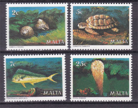 Фауна Фауна ^/--/^ NM Фауна Мальта  1980 г  MNH - ^_^^^ NM Фауна Мальта 1980 MNH - фото фото фото