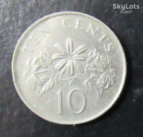 Сінгапур Сингапур ^/--/^ Сингапур 10 центов 1986 г. ^_^^^ Сінгапур 10 центів 1986 р. - фото фото фото