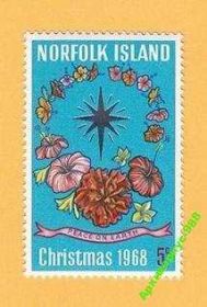 Флора Флора ^/--/^ ФЛОРА 1968 Норфолк Рождество Искусство Дизайн** ^_^^^ 1968 — Норфолк Різдво Мистецтво Дизайн - фото фото фото