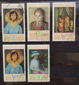 Мистецтво Искусство ^/--/^ Болгария 1987 г -  Картины из Софийской национальной галереи ^_^^^ Болгарія 1987 - Картини з Софійської національної галереї - фото фото фото