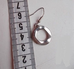 Сережки Серьги ^/--/^ Декор бижутерия сережка  подвеска круглая,под серебро, только 1 шт. Для рукоделия, поделок,  Hand Made ^_^^^ Декор біжутерія сережка підвіска кругла, під срібло, тільки 1 шт. Вироби, Hand Made - фото фото фото