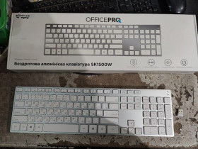 Клавіатури Клавиатуры ^/--/^ Беспроводная клавиатура OfficePro SK /--/ 1500 /--/ W № 25310104 ^_^^^ Бездротова клавіатура OfficePro SK /--/ 1500 /--/ W No 25310104 - фото фото фото