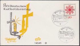 Європа Европа ^/--/^ Германия 1964 РЕЛИГИЯ КАТОЛИЦИЗМ КАТОЛИЧЕСТВО ВЕРОИСПОВЕДАНИЕ КОНФЕССИИ СВЕЧА КПД Mi.444 ^_^^^ Німеччина 1964 РЕЛІГІЯ КАТОЛІЦІЗМ КОТОЛІЧНІСТЬ ВЕРОСПОВІДАННЯ КОНФЕСІЇ СВІЧА ККД Mi.444 - фото фото фото