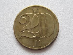 Чехословаччина Чехословакия ^/--/^ Чехословакия 20 геллеров 1982 года 21843 ^_^^^ Чехословаччина 20 геллерів 1982 року 21843 - фото фото фото
