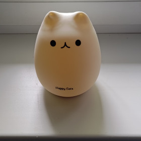 Нічні лампи Ночники ^/--/^ Силиконовый ночник-котик  (RGB, переключение от касания) Новый. ^_^^^ Силіконовий нічник-котик (RGB, перемикання від торкання) Новий. - фото фото фото