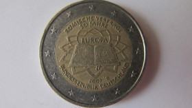 Сучасні c  року Современные c  года ^/--/^ 2 євро 2007 рік Німеччина. Римський договір. ^_^^^ 2 евро 2007 год Германия. Римский договор. - фото фото фото