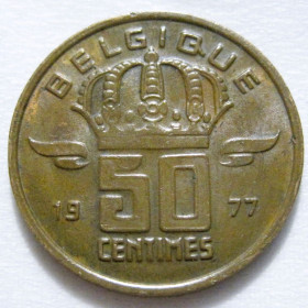 Бельгія Бельгия ^/--/^ Бельгія 50 сантимів 1977 року BELGIQUE #6 /--/ П /--/ 1586 ^_^^^ Бельгия 50 сантимов 1977 года BELGIQUE #6 /--/ П /--/ 1586 - фото фото фото