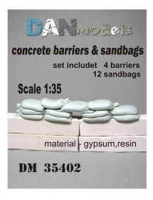 Інше Другое ^/--/^ Danmodel 35402 -Бетонные заграждения.и мешки. набор для блокпоста В наборе 4 /--/ шт ^_^^^ Danmodel 35402 - Бетонні загородження. і мішки. набір для блокпоста В наборі 4 /--/ шт - фото фото фото