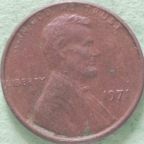 Інше Другое ^/--/^ США  цент 1971 года ^_^^^ США цент 1971 року - фото фото фото