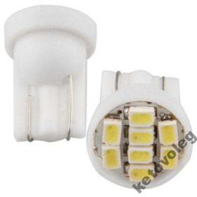 Діодні Диодные ^/--/^ АВТО LED 0,3 /--/ W лампа T /--/ 10 8-smd-3020 белый 2-шт ^_^^^ АВТО LED 0,3 /--/ W лампа T /--/ 10 8-smd-3020 білий 2-шт - фото фото фото
