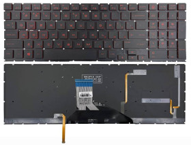 Клавіатури Клавиатуры ^/--/^ Клавиатура HP Omen 15-DH 15-DC черная без рамки Прямой Enter подсветка RED Original PRC ^_^^^ Клавіатура HP Omen 15-DH 15-DC чорна без рамки Прямий Enter підсвічування RED Original PRC - фото фото фото