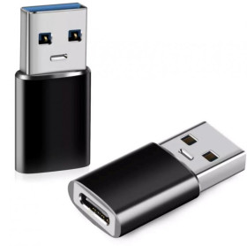 Шлейфи, перехідники Шлейфы, переходники ^/--/^ Перехідник із USB-AM на Type C Чорний ^_^^^ Переходчик Type C to USB Black AM - фото фото фото
