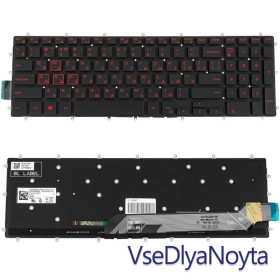Клавіатури Клавиатуры ^/--/^ Клавиатура для ноутбука DELL (Inspiron: 7566, 7567) rus, black, без фрейма, подсветка клавиш RED (ОР ^_^^^ Клавіатура для ноутбука DELL (Inspiron: 7566, 7567) rus, black, без фрейму, підсвічування клавіш RED (ОР - фото фото фото