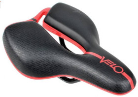 Сідла Седла ^/--/^ Сідло Velo Angel VL-5119 Junior Atoms, чорний / червоний (C-SI-0233) ^_^^^ Седло Velo Angel VL-5119 Junior Atoms, черный / красный (C-SI-0233) - фото фото фото