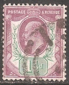 Великобританія Великобритания ^/--/^ Великобритания 1902 Sc.129  used ^_^^^ Великобританія 1902 Sc.129 used - фото фото фото