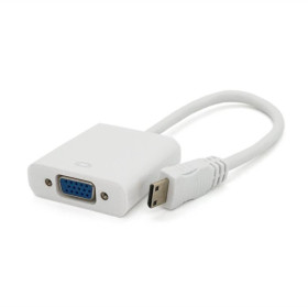 Адаптери Адаптеры ^/--/^ Конвертер mini HDMI (тато) на VGA(мама) 10 /--/ cm, White, 4 /--/ K/2 /--/ K, Пакет ^_^^^ Конвертер mini HDMI (тато) на VGA (мама) 10 /--/ cm, White, 4 /--/ K/2 /--/ K, Пакет - фото фото фото