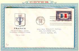 Америка Америка ^/--/^ США КПД ХМК 1943  г - Франция ^_^^^ США ККД ХМК 1943 р. - Франція - фото фото фото