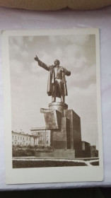 СРСР СССР ^/--/^ Открытка Ленинград Памятник Ленин у у Финляндский вокзал Примерно начало 1950-х гг ^_^^^ Листівка Ленінград Пам'ятник Ленін біля Фінляндський вокзал Приблизно початок 1950-х рр - фото фото фото