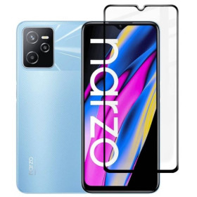 Чохли, бампера Чехлы, бампера ^/--/^ Захисне скло Fiji Premium для Realme Narzo 50 /--/ A Prime (RMX /--/ 3516) повне проклеювання Anti-Static чорний ^_^^^ Защитное стекло Fiji Premium для Realme Narzo 50 /--/ A Prime (RMX /--/ 3516) полное проклеивание Anti-Static черный - фото фото фото