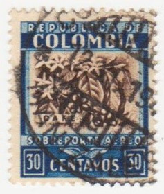 Південна Америка Южная Америка ^/--/^ Колумбия 1932 г. № 323 гашеная ^_^^^ Колумбія 1932 р. No 323 гашена - фото фото фото