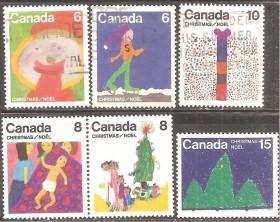 Північна Америка Северная Америка ^/--/^ Канада 1975 Sc.674-679  (3 м.гаш.+2 м.**+1 м.*) ПОЛНАЯ серия ^_^^^ Канада 1975 Sc.674-679 (3 м.гаш.+2 м.**+1 м.*) - фото фото фото