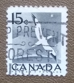 Фауна Фауна ^/--/^ Канада 1954 г - Фауна. Птицы. Северная олуша, гаш ^_^^^ Канада 1954 — Фауна. Птахи. Північна олуша, гаш - фото фото фото