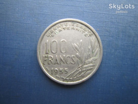 Франція Франция ^/--/^ Монета 100 франков Франция 1955 ^_^^^ Монета 100 франків Франція 1955 - фото фото фото