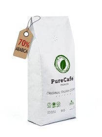 Кава і какао Кофе и какао ^/--/^ Кофе PureCafe Mocca зерно 70% Арабики 30% Робусты Италия 1 /--/ кг ^_^^^ Кава PureCafe Mocca зерно 70% Арабські 30% Робусти Італія 1 /--/ кг - фото фото фото
