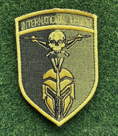 Інше Другое ^/--/^ Шеврон Интернациональный легион № 1355 ^_^^^ Шеврон Інтернаціональний легіон No 1355 - фото фото фото