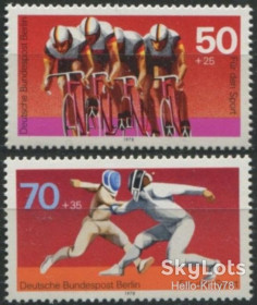 НДР, ФРН ГДР, ФРГ ^/--/^ Западный Берлин 1978 спорт Mi 567-568 MNH ^_^^^ Західний Берлін 1978 спорт Mi 567-568 MNH - фото фото фото