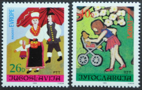 Інше Другое ^/--/^ Югославия Европа Детский рисунок 1984 ^_^^^ Югославія Європа Дитячий малюнок 1984 - фото фото фото