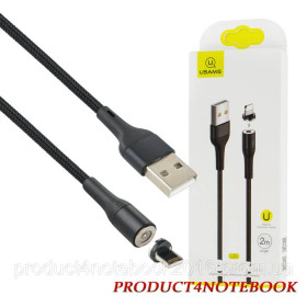 Кабелі Кабели ^/--/^ Кабель Usams US-SJ /--/ 336 U /--/ 29 Aluminum Alloy Lightning Magnetic Cable 2 /--/ m Black ^_^^^ US-SJ /--/ 336 U /--/ 29 Aluminum Alloy Lightning Magnetic Cable 2 /--/ m Black - фото фото фото