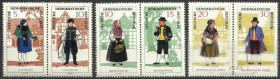 НДР, ФРН ГДР, ФРГ ^/--/^ ГДР 1966 национальные костюмы 6 /--/ м. ^_^^^ НДР 1966 національні костюми 6 /--/ м. - фото фото фото