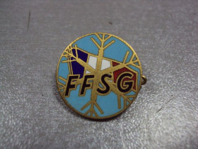 Спортивні Спортивные ^/--/^ знак ffsg французская федерация ледовых видов спорта №2813 ^_^^^ Французька федерація льодових видів спорту No /--/ 2813 - фото фото фото