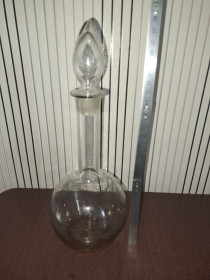 Статуетки, Скульптури, Фігурки, Фарфор Статуэтки, Скульптуры, Фигурки, Фарфор ^/--/^ Графин 29 см старинное стекло ^_^^^ Графін 29 см старовинне скло - фото фото фото