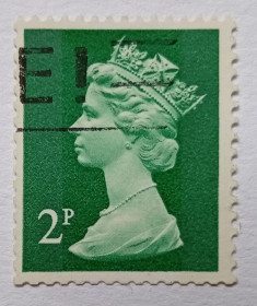 Великобританія Великобритания ^/--/^ Великобритания 1980 Королева Елизавета II, 2 /--/ P, гашеная ^_^^^ Великобританія 1980 Королева Єлизавета II, 2 /--/ P, гашена - фото фото фото