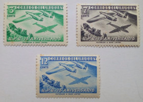 Південна Америка Южная Америка ^/--/^ Уругвай 1952 Авиация, самолеты, MNH  (раритет) ^_^^^ Уругвай 1952 Авіація, літаки, MNH (раритет) - фото фото фото