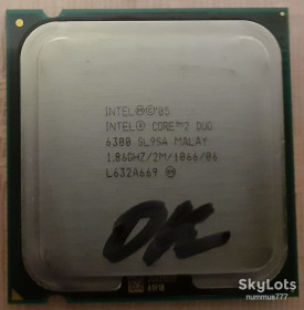 Процесори Процессоры ^/--/^ Процесор 775 сокет Intel Core 2 Duo E /--/ 6300 SL /--/ 9 /--/ SA 1.86 GHz rev.B /--/ 2 1066 шина Тест ОК ^_^^^ Процессор 775 сокет Intel Core 2 Duo E /--/ 6300 SL /--/ 9 /--/ SA 1.86 GHz rev. B /--/ 2 1066 шина Тест ОК - фото фото фото