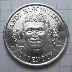 Інше Другое ^/--/^ Жетон - Andy Hinchcliffe - Defender - 1998 - 42974 - фото фото фото